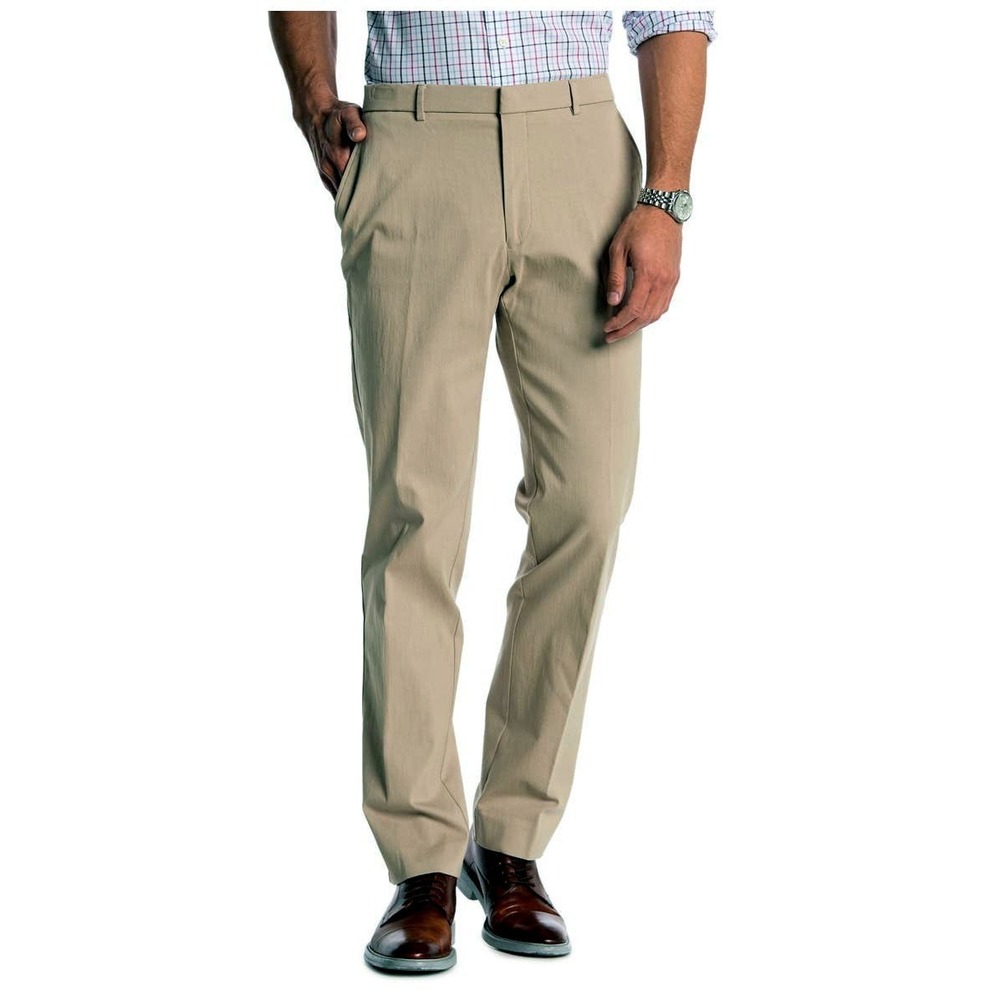 Tommy Hilfiger Mens Modern Fit Stretch Trousers Pants 36Wx29L‎ Camel Tan